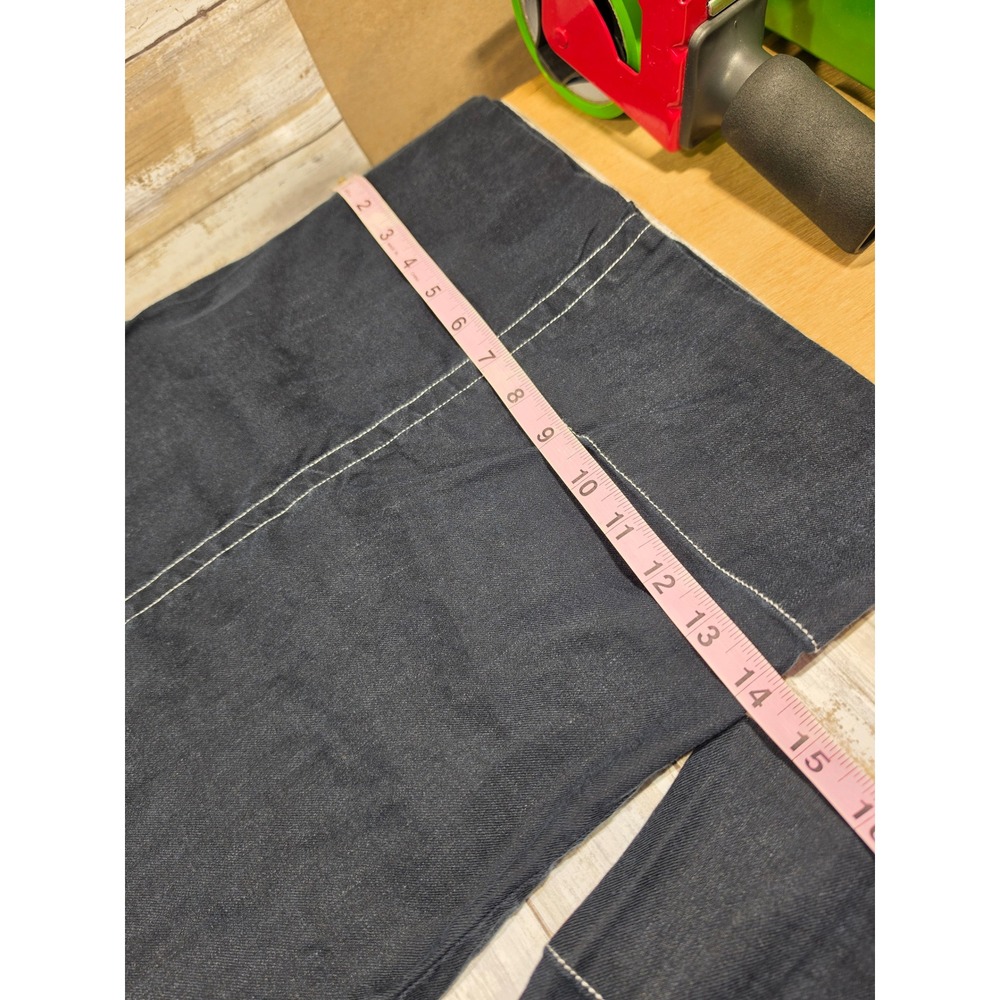 Maeve Anthropologie Linen Blend Wide Leg Contrast Stitch Pants Large - Picture 10 of 13